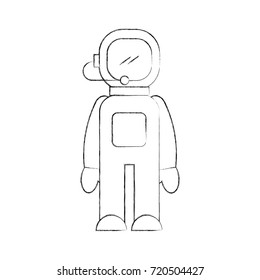 astronaut in space suit character profession mission