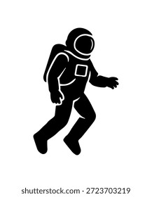 Astronauta en un traje espacial flotando en un entorno de gravedad cero, explorando lo desconocido