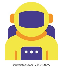 Astronaut space technology object illustration