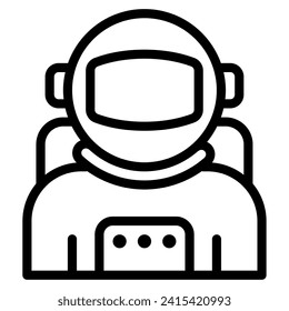 Astronaut space technology object illustration