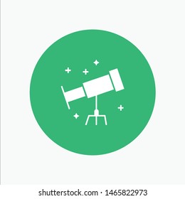 Astronaut, Space, Telescope. Vector Icon Template background