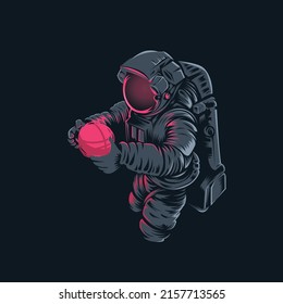 Astronaut in the space wallpaper