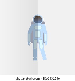 Astronaut spaceman cosmonaut. Vector.