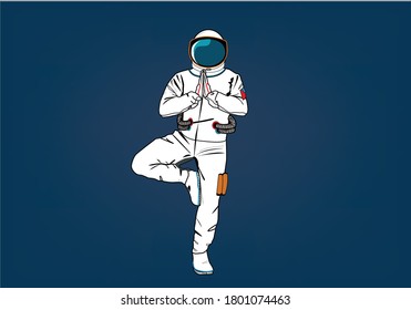 Astronaut in spacesuit, black vector boy man fashion seamless pattern for fashion and stationary wallpaper decorative design hand drawn illustration