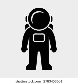 Astronaut in spacesuit with helmet and backpack vector illustration