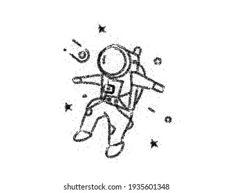 Astronaut in spacesuit icon, Vector Design illustration.