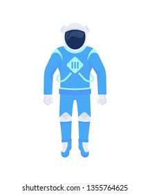 Astronaut spacesuit. Illustration on the theme of space.