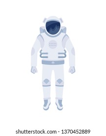 Astronaut spacesuit. Illustration on the theme of space.