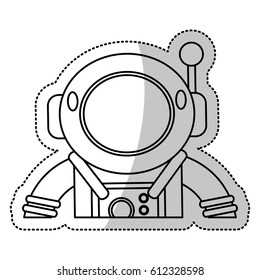 astronaut suit helmet space outline