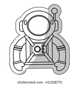 astronaut suit helmet space outline