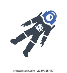 Astronaut suit Icon, Vector Graphics