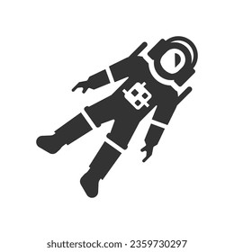 Astronaut suit Icon, Vector Graphics