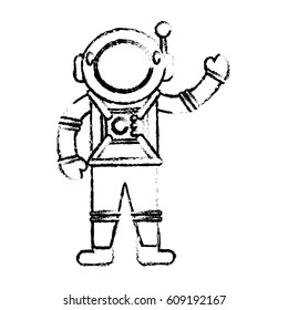 astronaut suit spaceman sketch