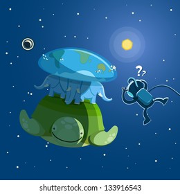 Astronaut is surprised