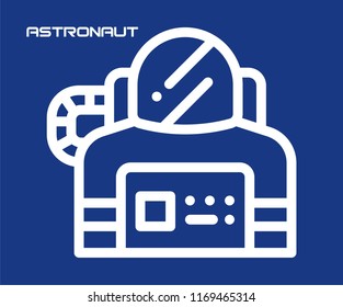 ASTRONAUT SYMBOL VECTOR ICON