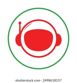 Astronaut trendy icon skillful abstract vector illustration colorful artwork design