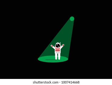 
Astronaut under the light