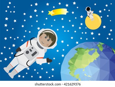astronaut and universe
