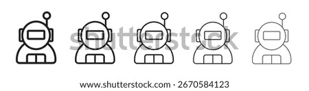 Astronaut user icon design, logo, app, UI. Vector illustration, EPS