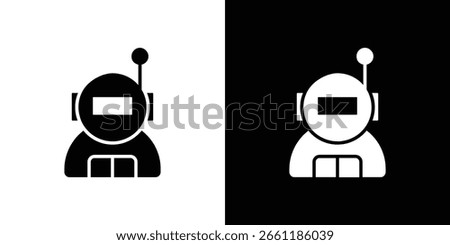 Astronaut user icon of a flat style vector