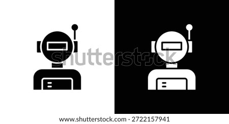 Astronaut user icon vector illustration - high quality black style vector icons