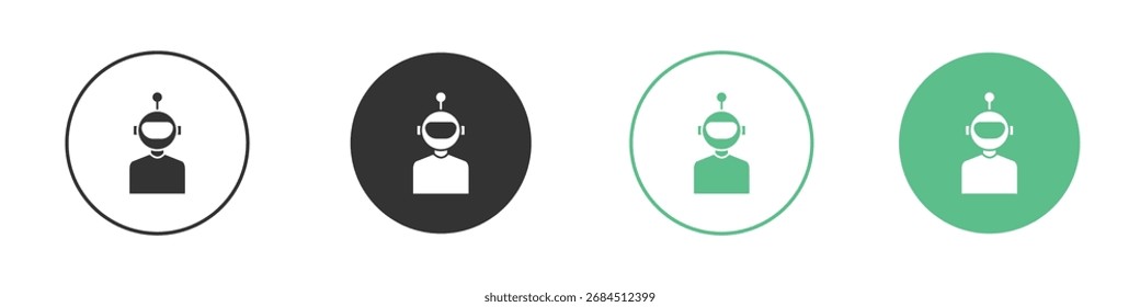 Astronaut user icon for your website, mobile, presentation, and logo designs.