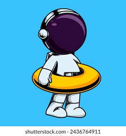 Astronaut vector can be used for posters, t-shirt icons and so on