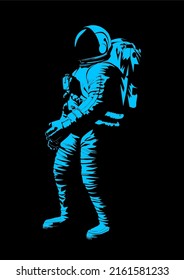 astronaut vector design is a great addition to t-shirt designs