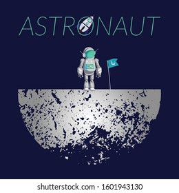  astronaut vector design as you can use t shirt.