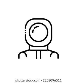 astronaut vector graphic illustration icon