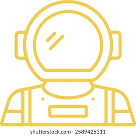 Astronaut vector icon. Can be used for printing, mobile and web applications.