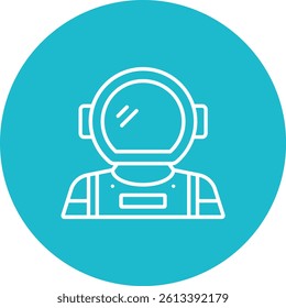 Astronaut vector icon. Can be used for printing, mobile and web applications.
