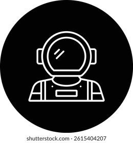Astronaut vector icon. Can be used for printing, mobile and web applications.
