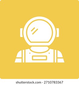 Icono de Vector de astronauta. Se puede utilizar para aplicaciones de impresión, móviles y de Web.