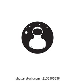 astronaut  vector icon illustration design template.