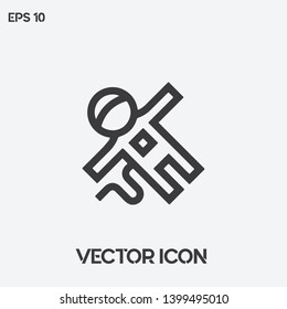 Astronaut vector icon illustration. Premium quality.