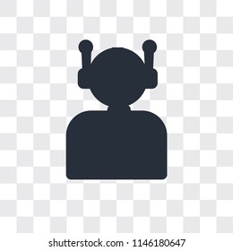 Astronaut vector icon isolated on transparent background, Astronaut logo concept