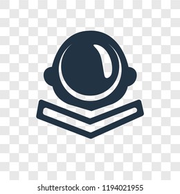 Astronaut vector icon isolated on transparent background, Astronaut transparency logo concept
