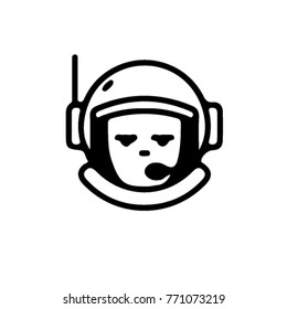 astronaut vector icon. space symbol