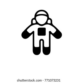 astronaut vector icon. space symbol