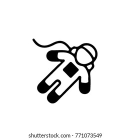astronaut vector icon. space symbol