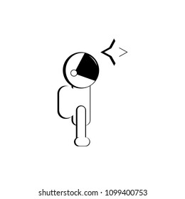 Astronaut vector icon symbol sign