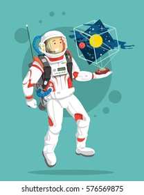 Astronaut. Vector illustration.