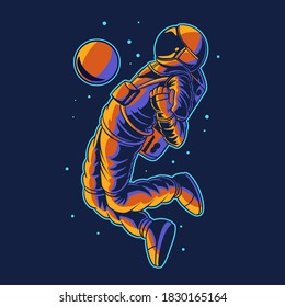 ilustración vectorial astronauta aislada en el control espacial del fútbol