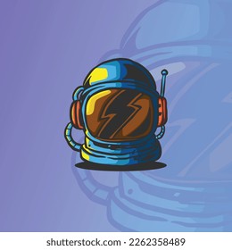 astronaut vector illustration for logo and tshirt design 01