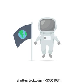 Astronaut vector isolated illustration