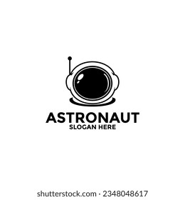 astronaut vector logo icon, Illustration astronaut or space logo design template