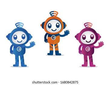 Astronaut vector mascot design template