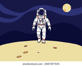 an astronaut walking on mars