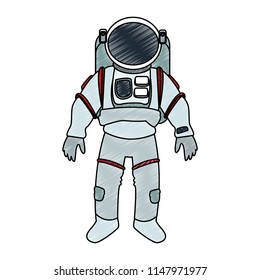 Astronaut wear profile scribble